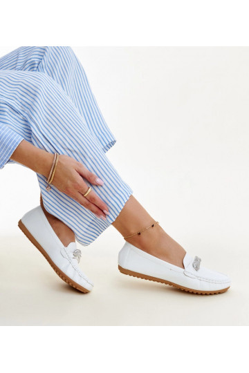 Weiße Mokassins mit... 2