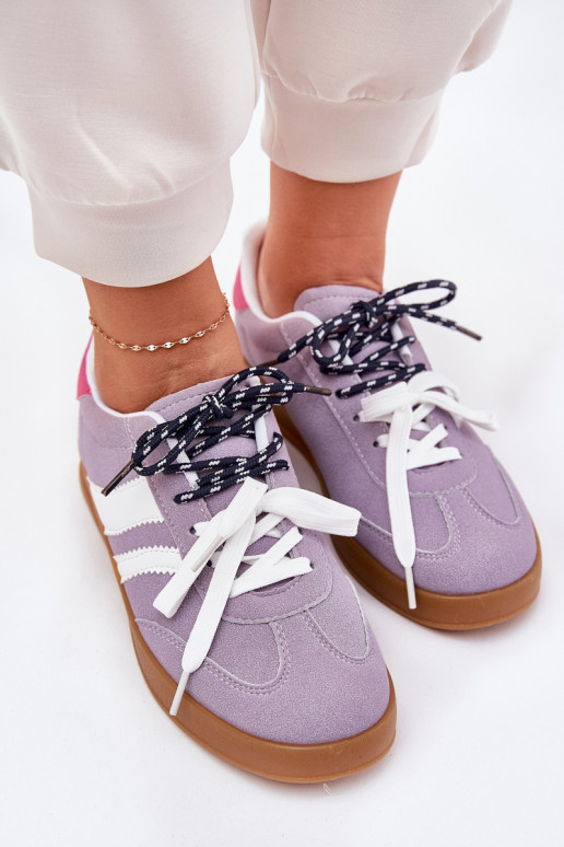 Niedrig Sneakers Stilvollllschuhe Feminin Z PodZuójnym Schnürungm Violette Farbe Ventus Niedrig Sneakers Stilvollllschuhe Feminin Z PodZuójnym Schnürungm Violette Farbe Ventus