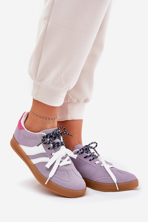 Niedrig Sneakers Stilvollllschuhe Feminin Z PodZuójnym Schnürungm Violette Farbe Ventus Niedrig Sneakers Stilvollllschuhe Feminin Z PodZuójnym Schnürungm Violette Farbe Ventus