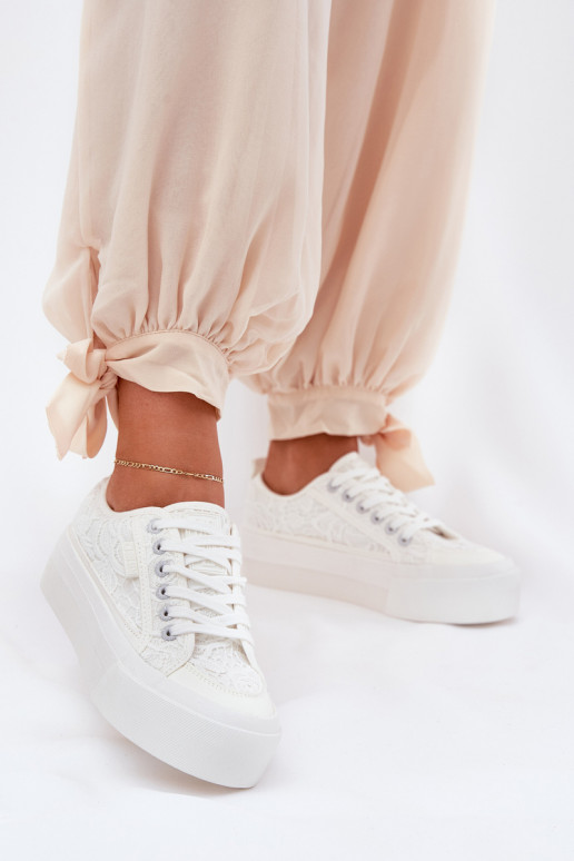 mit Spitzenmotiven Freizeitschuhe Big Star RR274747 Zueiße Farbe mit Spitzenmotiven Freizeitschuhe Big Star RR274747 Zueiße Farbe