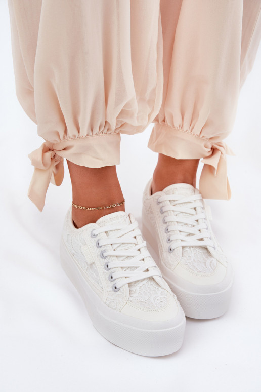 mit Spitzenmotiven Freizeitschuhe Big Star RR274747 Zueiße Farbe mit Spitzenmotiven Freizeitschuhe Big Star RR274747 Zueiße Farbe