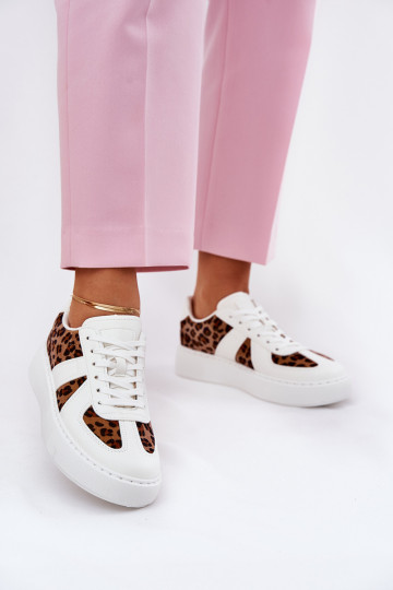 Sneakers Stilvollllschuhe Feminin und Schriften mit einer Plattform Zueiße Farbe Ermöglichttivira