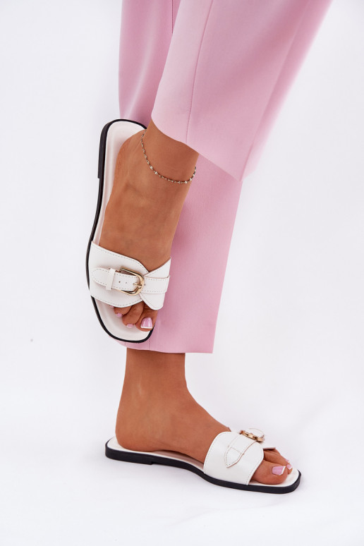 gleichschenklig Damenhausschuhe mit goldenen Schnallen Zueiße Farbe Esiobb