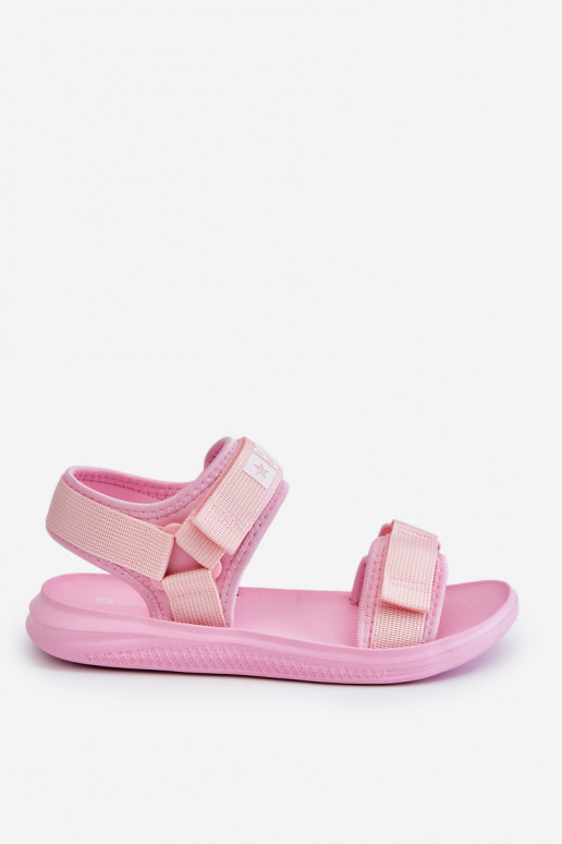 Feminin Sportlicher Stil Sandalen Big Star LL274729 pinke Farbe Feminin Sportlicher Stil Sandalen Big Star LL274729 pinke Farbe