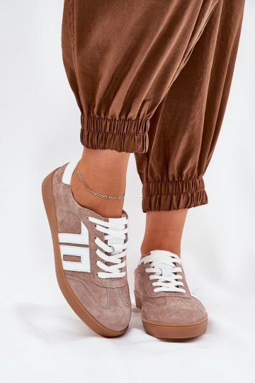 Sneakers Stilvollllschuhe Turnschuhe aus INildleder Vinceza 79517 Beige