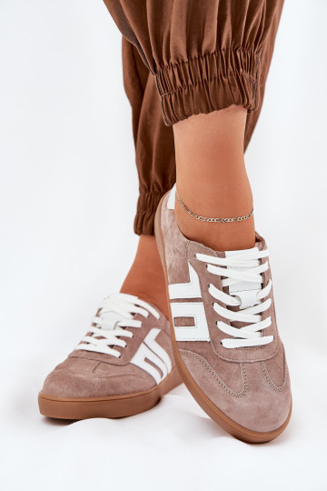 Sneakers Stilvollllschuhe Turnschuhe aus INildleder Vinceza 79517 Beige 2