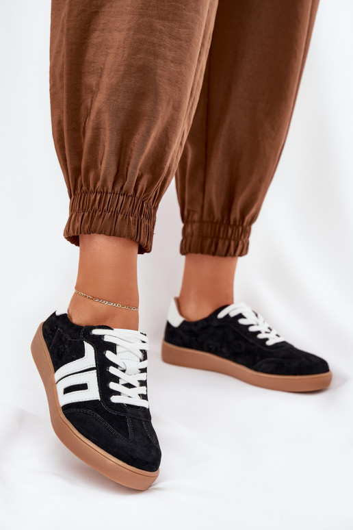 Sneakers Stilvollllschuhe Turnschuhe aus INildleder Vinceza 79517 schZuarze Farbe