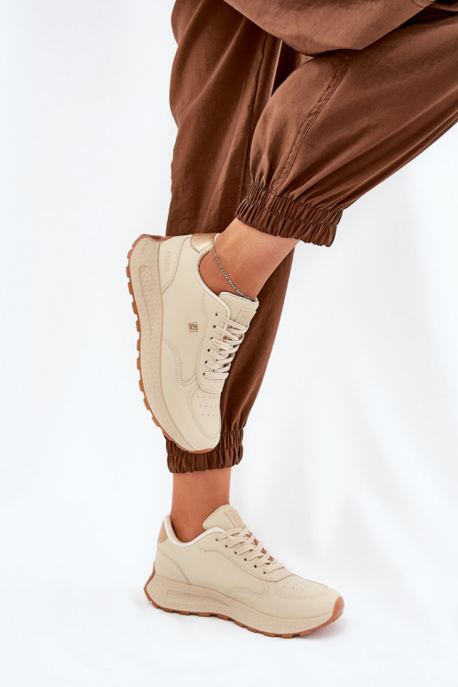 Turnschuhe Feminin Big Star RR274630 HI-POLY SYSTEM Beige  Turnschuhe Feminin Big Star RR274630 HI-POLY SYSTEM Beige