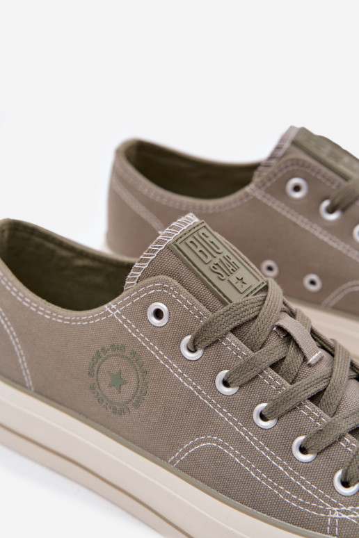 Freizeitschuhe für Herren mit einer Plattform Big Star RR174325 grüne Farbe Freizeitschuhe für Herren mit einer Plattform Big Star RR174325 grüne Farbe