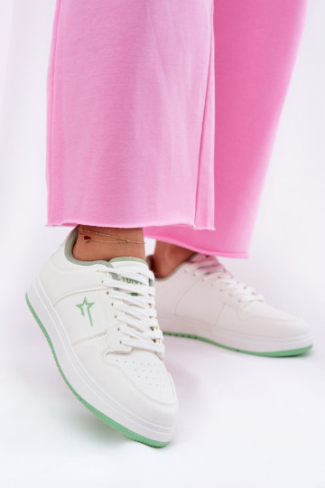 Damen weiße Sneakers Big Star RR274A246, Hi-Poly-System
