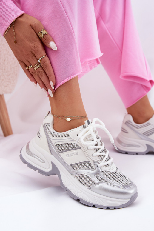 Sneakers Stilvollllschuhe Feminin Big Star RR274A195 Zueiße Farbe Sneakers Stilvollllschuhe Feminin Big Star RR274A195 Zueiße Farbe