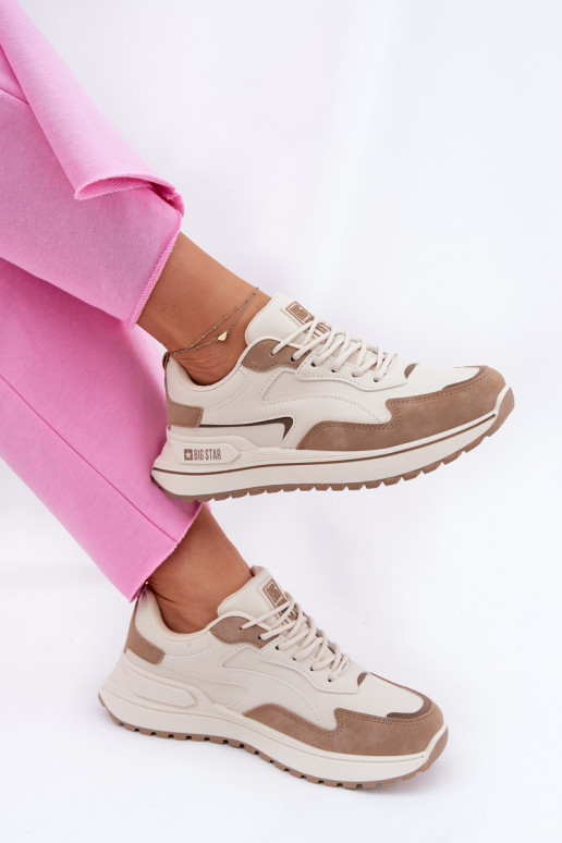 Sneakers Stilvollllschuhe Feminin Big Star RR274A216 HI-POLY SYSTEM Beige Sneakers Stilvollllschuhe Feminin Big Star RR274A216 HI-POLY SYSTEM Beige