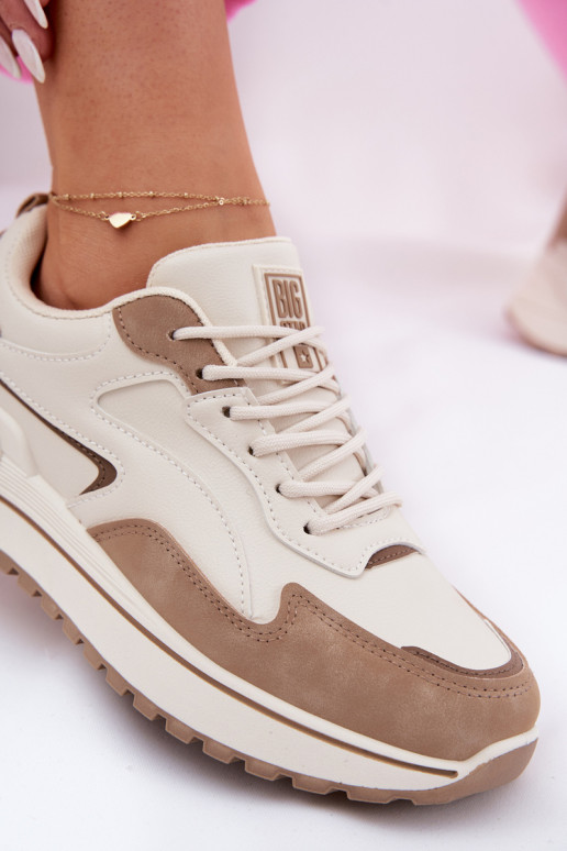 Sneakers Stilvollllschuhe Feminin Big Star RR274A216 HI-POLY SYSTEM Beige Sneakers Stilvollllschuhe Feminin Big Star RR274A216 HI-POLY SYSTEM Beige