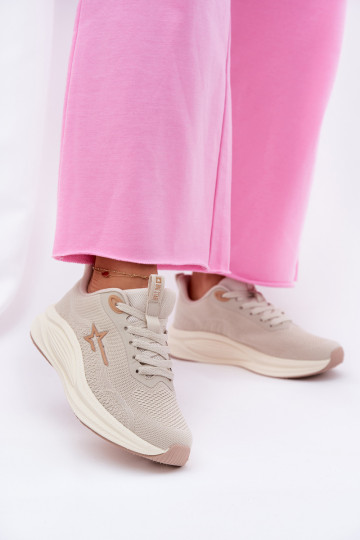 Turnschuhe Sneakers Stilvollllschuhe Feminin Big Star RR274A145 HI-POLY SYSTEM Beige 2