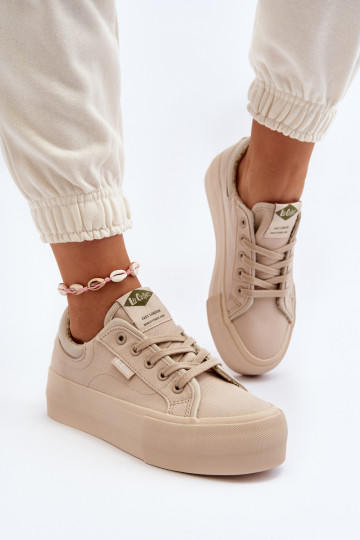 Freizeitschuhe mit einer Plattform Lee Cooper LCIN-24-31-2181 Beige