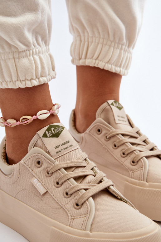 Freizeitschuhe mit einer Plattform Lee Cooper LCIN-24-31-2181 Beige