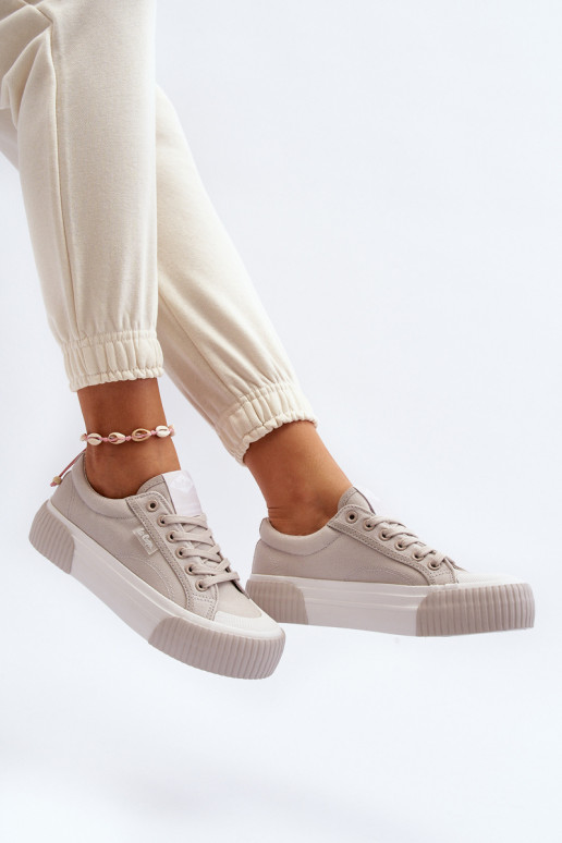 Freizeitschuhe Auf dicker Sohle Lee Cooper LCIN-24-31-2178 graue Farbe