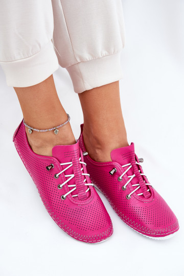 Damen Rosa Leder Schuhe Artiker 54C0830