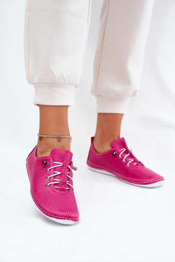 Damen Rosa Leder Schuhe Artiker 54C0830 2