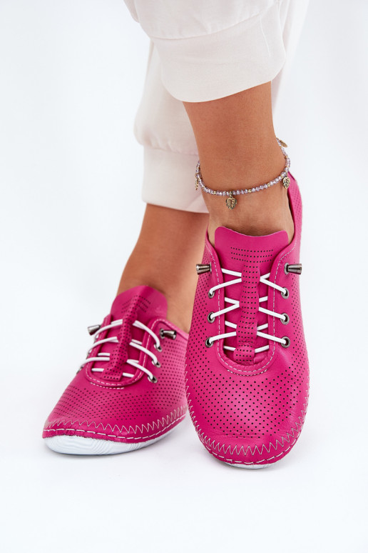 Schuhe Feminin Aus Ermöglichtturleder Artiker 54C0830 pinke Farbe