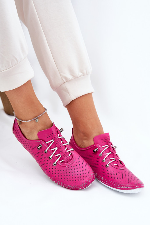 Schuhe Feminin Aus Ermöglichtturleder Artiker 54C0830 pinke Farbe