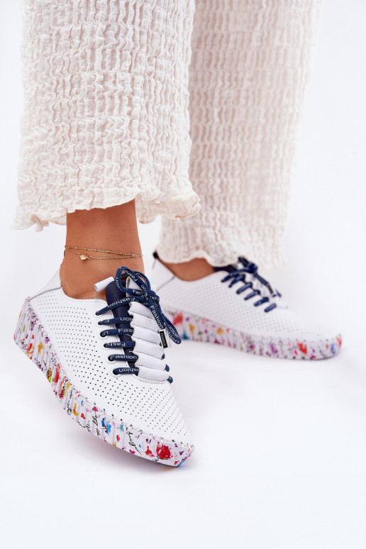 Haut Schuhe Ermöglicht Gemustertj Platformie Artiker 52C1713 INeiß-Dunkelblau Haut Schuhe Ermöglicht Gemustertj Platformie Artiker 52C1713 INeiß-Dunkelblau