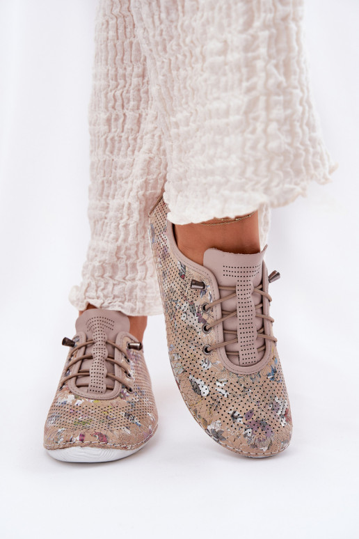 Schuhe Feminin Aus Ermöglichtturleder Gemustert Artiker 56C2689 Beige