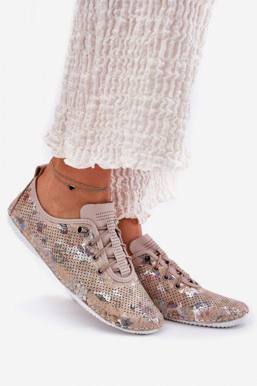 Schuhe Feminin Aus Ermöglichtturleder Gemustert Artiker 56C2689 Beige