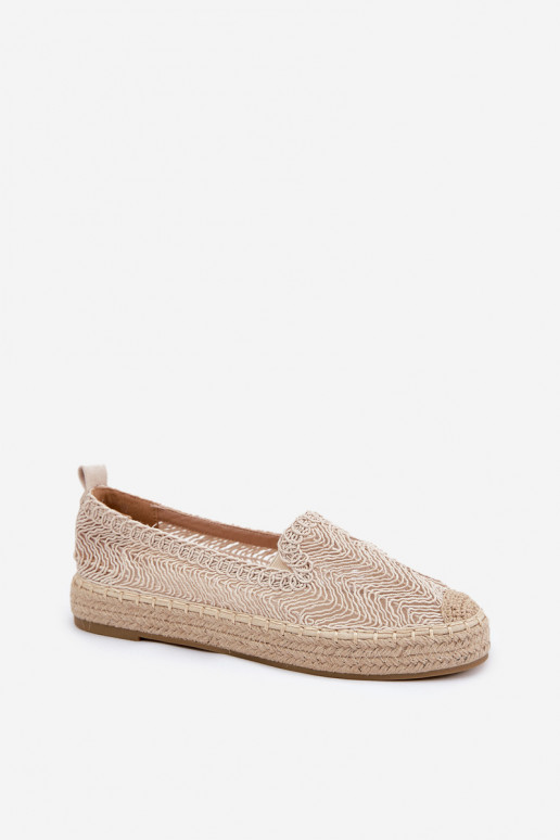 Espadrilles mit einer Plattform Vinceza 17392 Beige Espadrilles mit einer Plattform Vinceza 17392 Beige