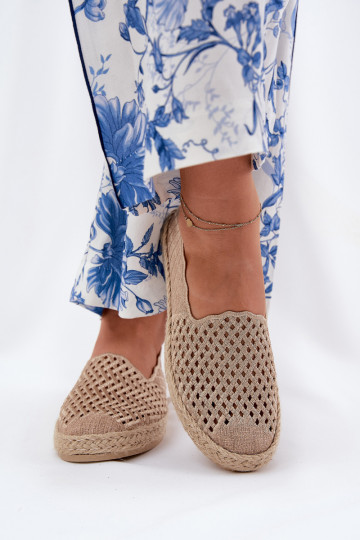 Espadrilles Mit Zopf Vinceza 13625 Beige