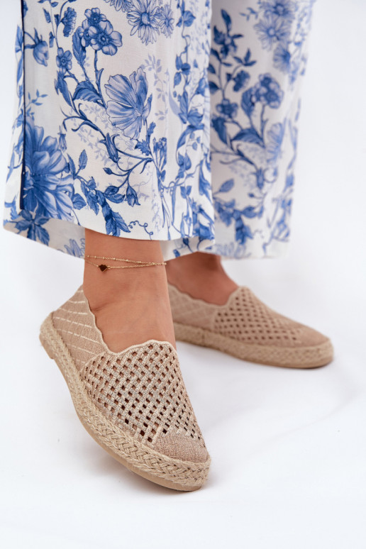Espadrilles Mit Zopf Vinceza 13625 Beige
