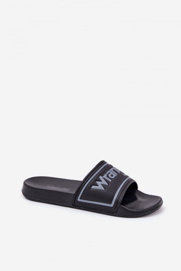 Herren Schwarze Pantoffeln Wrangler Averell Slider Men Loin 20251042.25Y