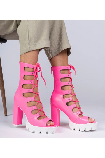 Rosa Damen Stiefel auf... 2