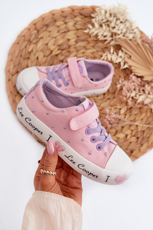 lässige Schuhe Kindisch Lee Cooper LCIN-24-02-2160 pinke Farbe lässige Schuhe Kindisch Lee Cooper LCIN-24-02-2160 pinke Farbe