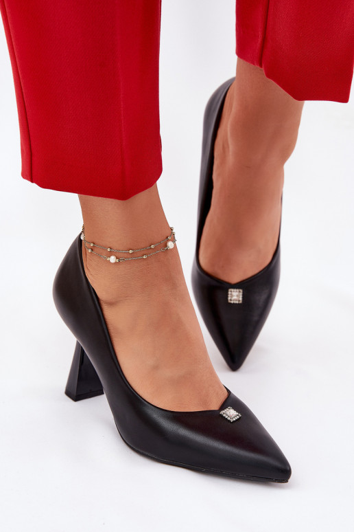 Eleganter Stil Schuhe Ermöglicht Rozszerzanej Szpilce Vinceza 62222 schZuarze Farbe Eleganter Stil Schuhe Ermöglicht Rozszerzanej Szpilce Vinceza 62222 schZuarze Farbe