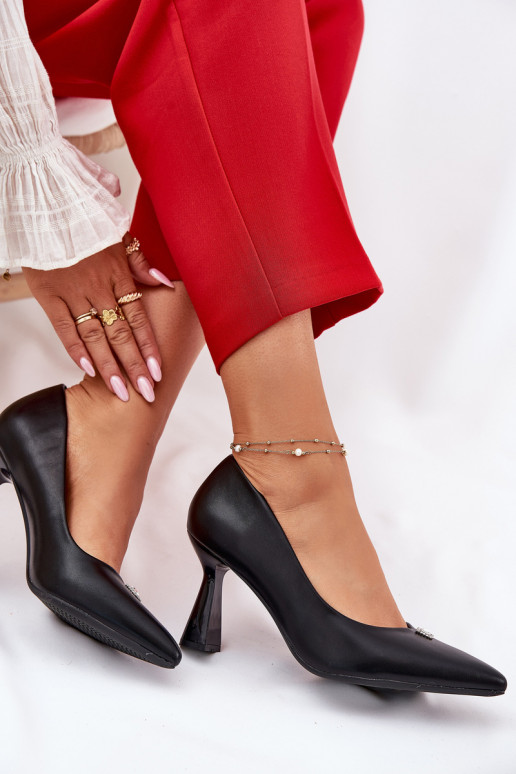 Eleganter Stil Schuhe Ermöglicht Rozszerzanej Szpilce Vinceza 62222 schZuarze Farbe Eleganter Stil Schuhe Ermöglicht Rozszerzanej Szpilce Vinceza 62222 schZuarze Farbe