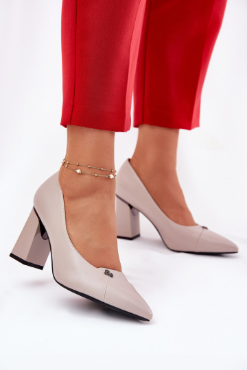 Schuhe mit Absätzen Eleganter Stil Vinceza 62224 graue Farbe