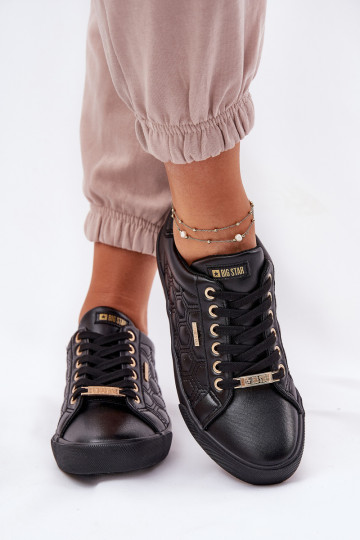 Freizeitschuhe aus Öko-Leder Big Star RR274323 schZuarze Farbe 2