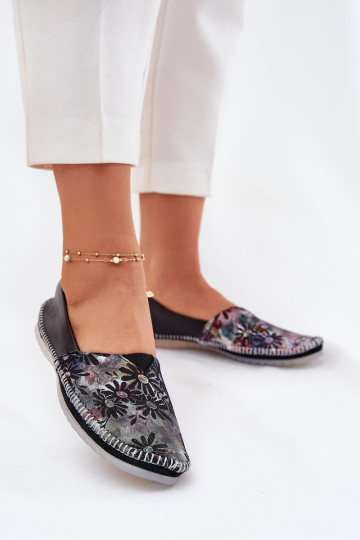 Ballerinas mit Mustern T1930-39 in Schwarz 2