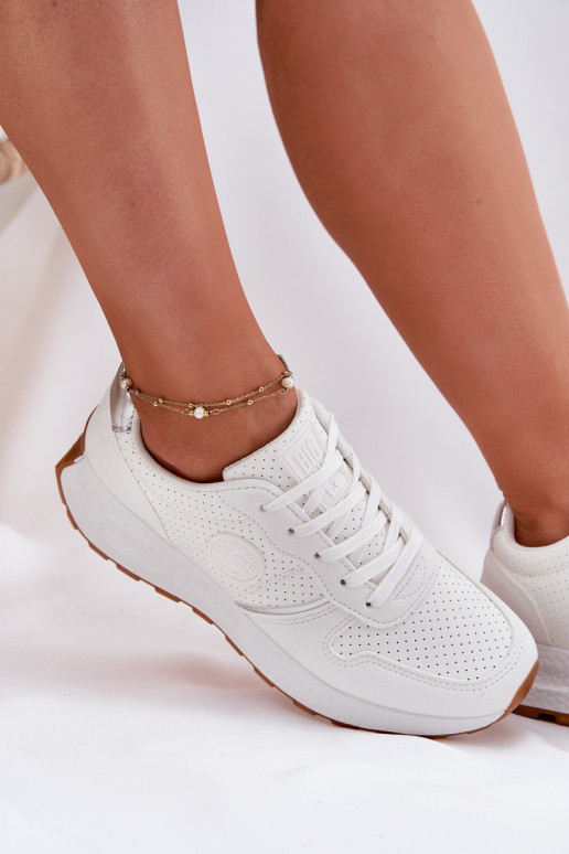 Sneakers Stilvollllschuhe Feminin mit einer Plattform Big Star RR274487 Hi-Poly System Zueiße Farbe