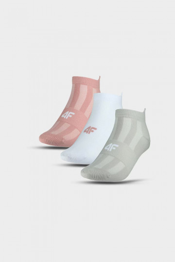 Skarpety TreningoZue Feminin 3 Paare 4FINMM00UFSOF136-90S Verschiedene Farben