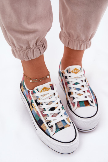 Gemustert Freizeitschuhe mit einer Plattform Lee Cooper LCIN-25-31-3441L Verschiedene Farben