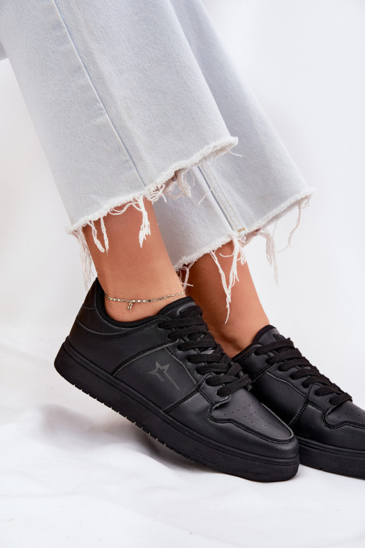 Sneakers Stilvollllschuhe Feminin Big Star RR274A242 HI-POLY SYSTEM schZuarze Farbe