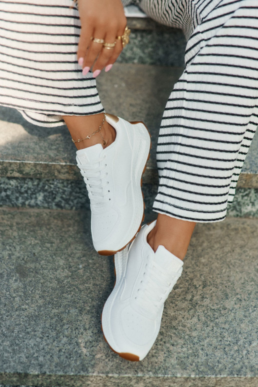 Sportliche Schuhe Damen Big Star RR274629 HI-POLY SYSTEM in Weiß