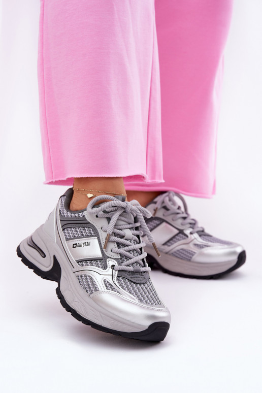 Damen graue Sportschuhe Big Star RR274A193 Damen graue Sportschuhe Big Star RR274A193