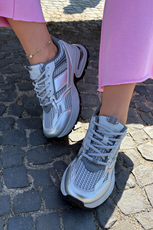 Damen graue Sportschuhe Big Star RR274A193 Damen graue Sportschuhe Big Star RR274A193