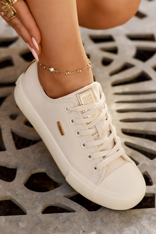 Damen sandfarbene Freizeitschuhe Big Star RR274768 Damen sandfarbene Freizeitschuhe Big Star RR274768