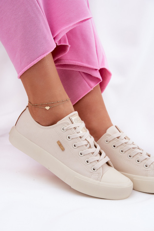 Damen sandfarbene Freizeitschuhe Big Star RR274768 Damen sandfarbene Freizeitschuhe Big Star RR274768