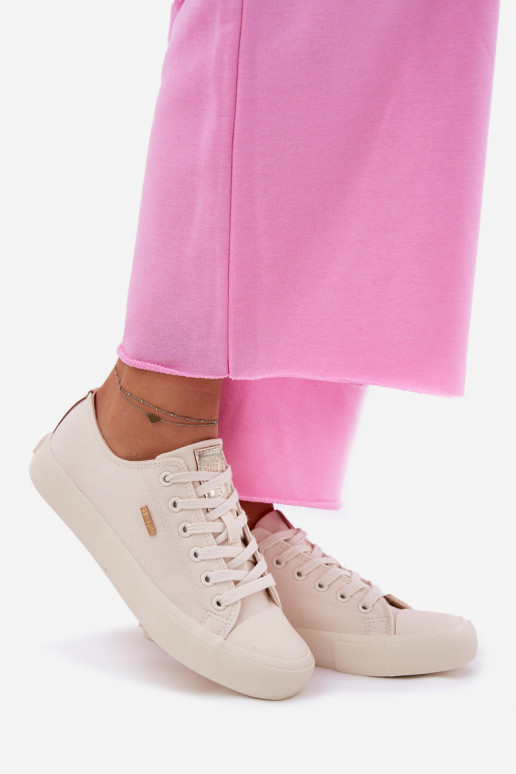 Damen sandfarbene Freizeitschuhe Big Star RR274768 Damen sandfarbene Freizeitschuhe Big Star RR274768