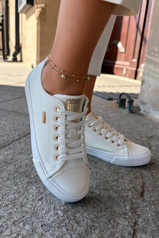 Damen weiße Freizeitschuhe aus Kunstleder Big Star RR274748 Damen weiße Freizeitschuhe aus Kunstleder Big Star RR274748